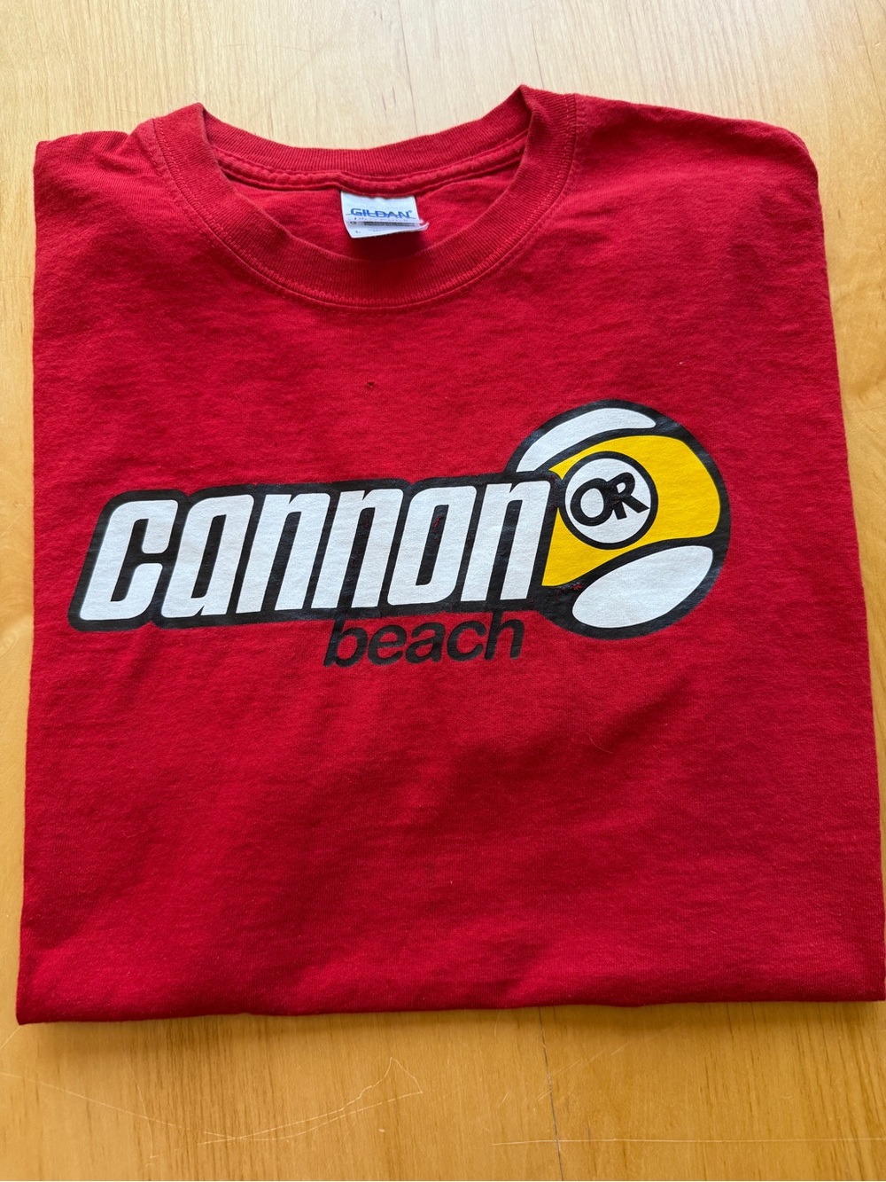 Cannon Beach Oregon T Shirt Mens Large Red Graphic Tee Gildan Tourist